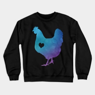 Adore Chickens Watercolor Crewneck Sweatshirt